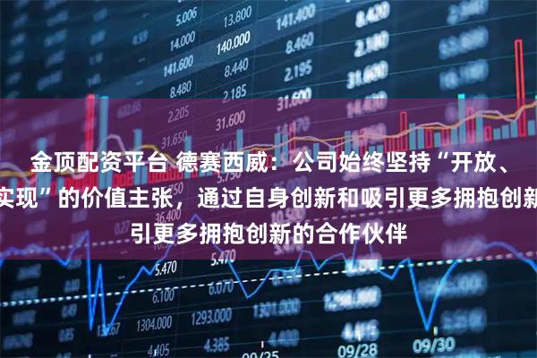 金顶配资平台 德赛西威：公司始终坚持“开放、全栈、快速实现”的价值主张，通过自身创新和吸引更多拥抱创新的合作伙伴